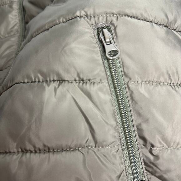 Roxy Army Green Rock Peak Hooded Puffer Jacket Winter Coat Womens Size Medium M - Picture 8 of 12